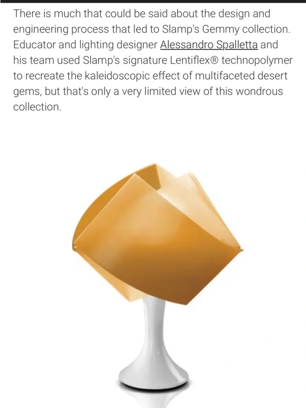 100% Italian made Slamp Gemmy table top lamps!! Uniquely designed!!